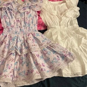 Two LoveShackFancy dresses